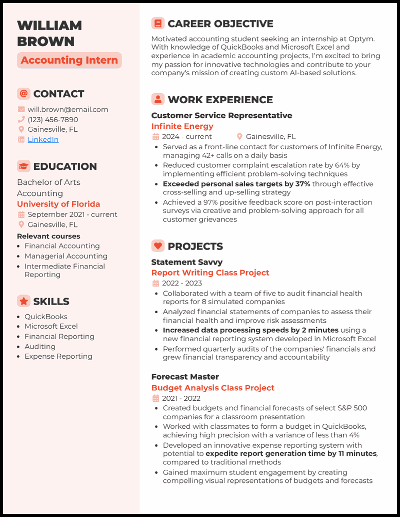 Resumes  Career & Internship Services