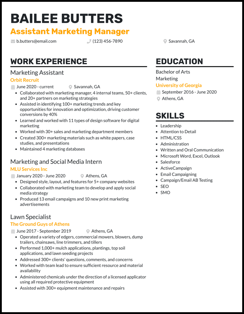 27 Marketing Manager Resume Examples for 2026