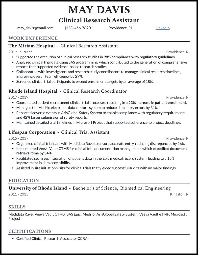 13 Real Research Assistant Resume - Clinical Research Assistant Gray Resume Example 