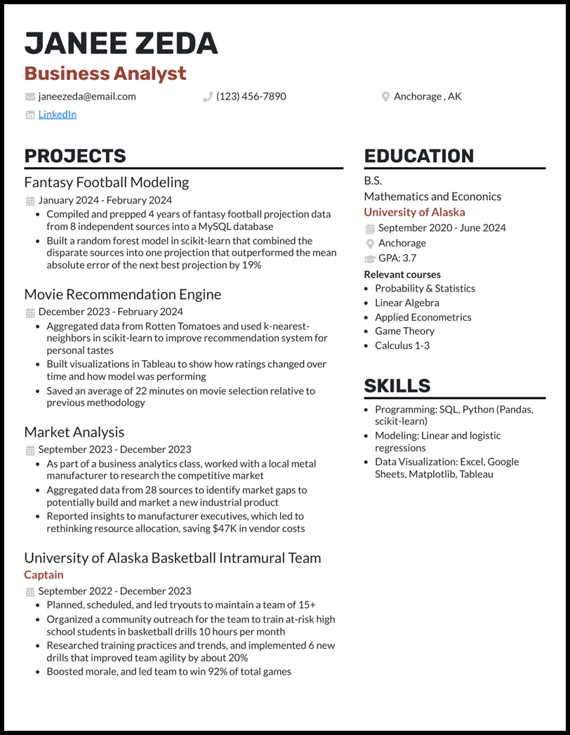 5 College Student No Experience Resume Examples Templates Edit Free