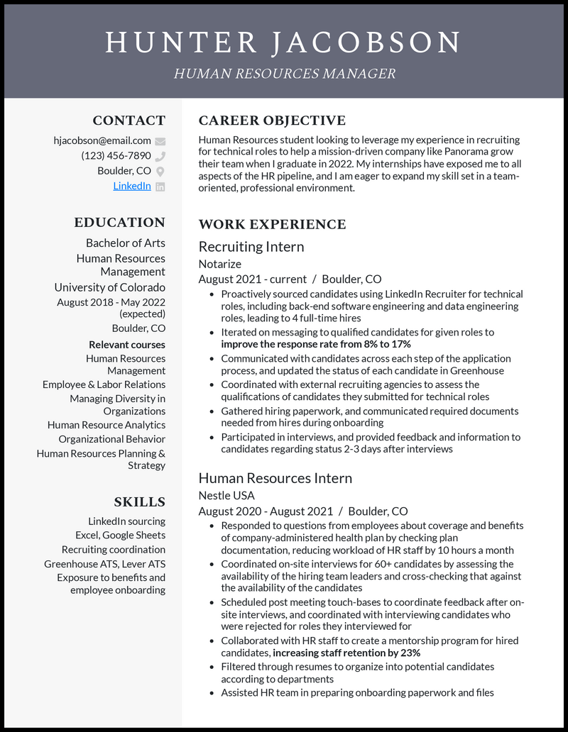 3 Current College Student Resume Examples for 2025