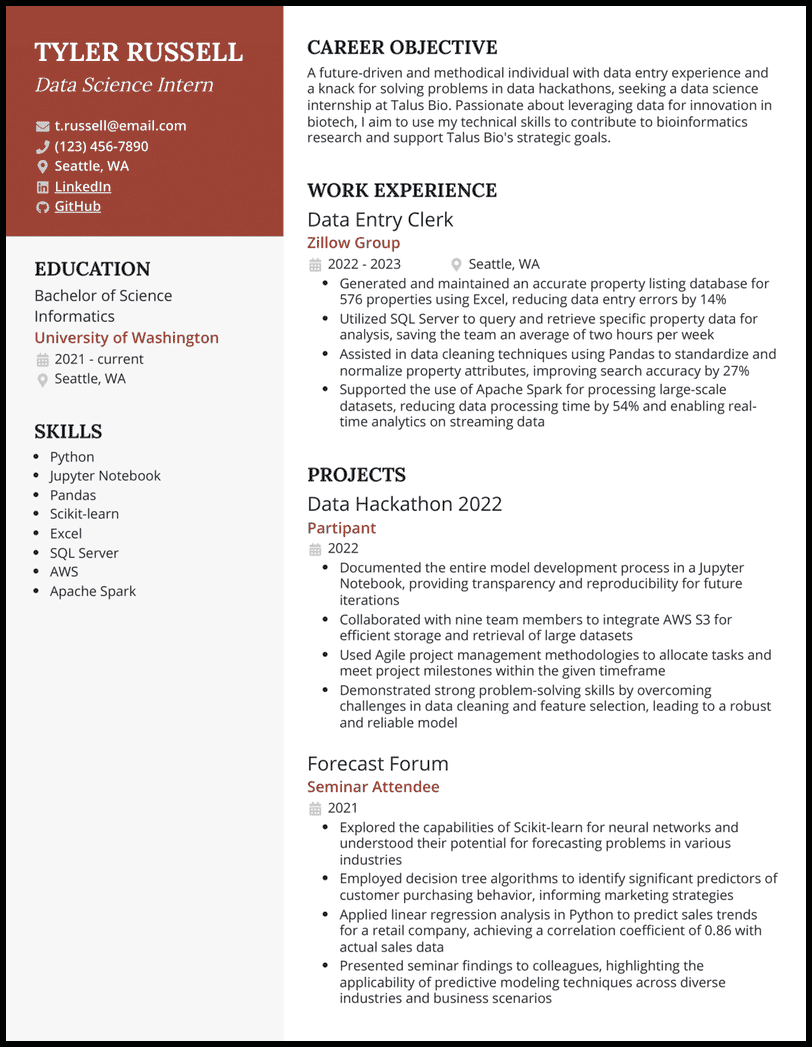 24 Data Scientist Resume Examples for 2026
