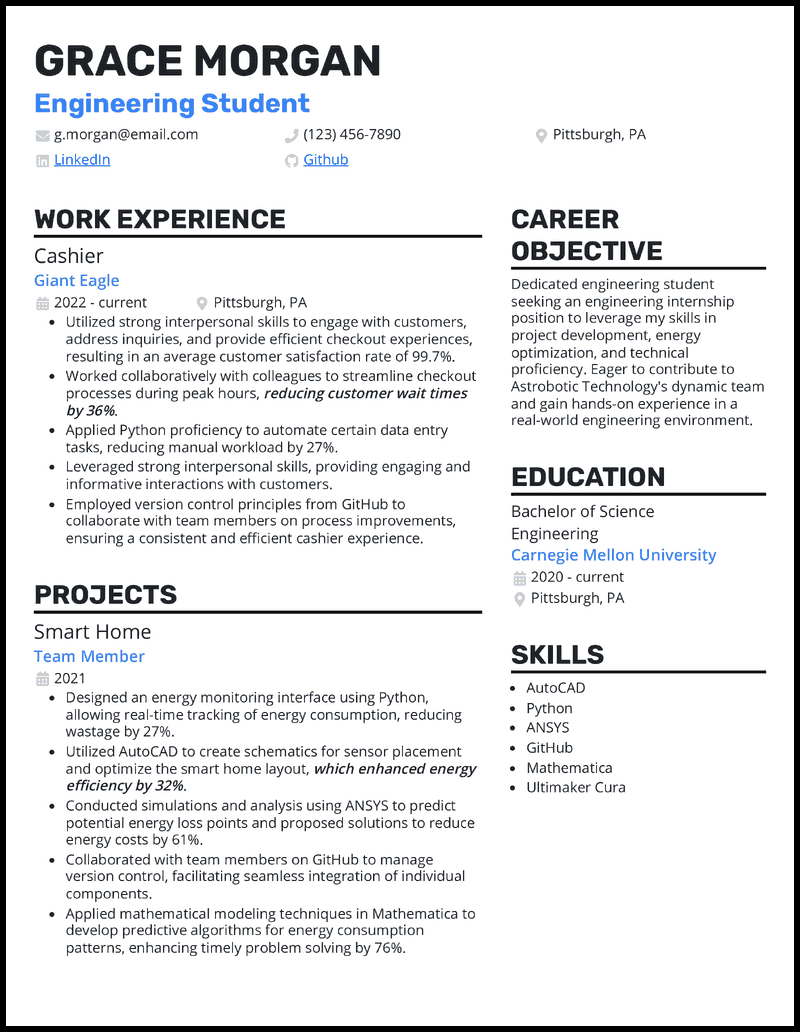 7 Engineering Resume Examples for 2024