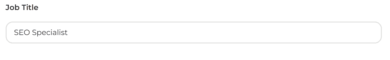 Enter your current or target job title