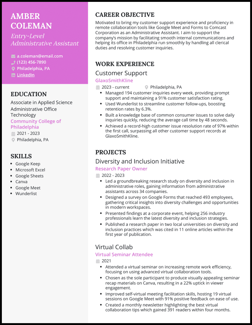 5 Real Entry Level Admin Assistant - Entrylevel Administrative Assistant 2 Orchid Resume Example 