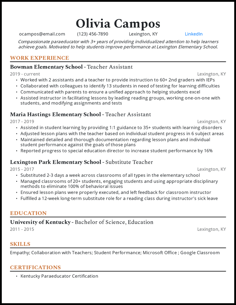 5 Teacher Resume Examples That Worked In 2021