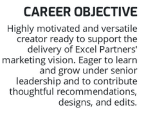 graphic designer career objective