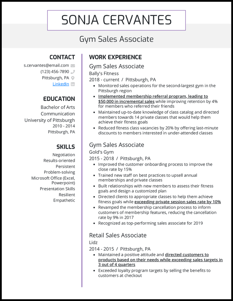 sales associate job description resume reddit