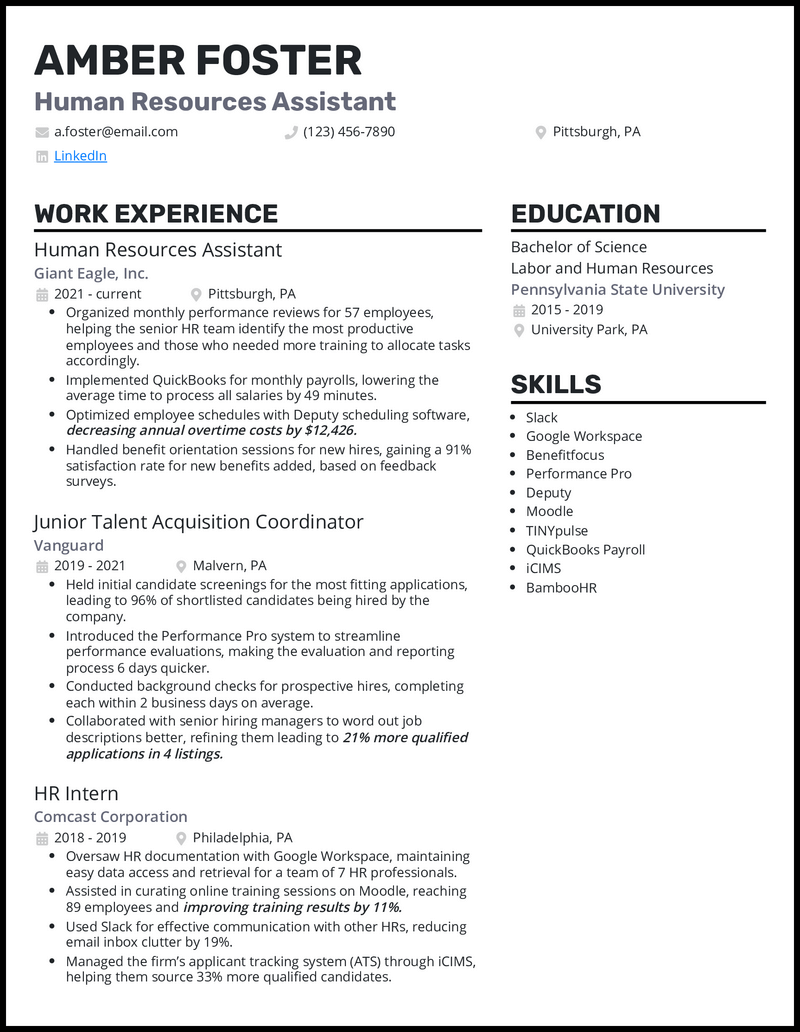 5 Human Resources HR Assistant - Human Resources Assistant 3 Gray Resume Example 