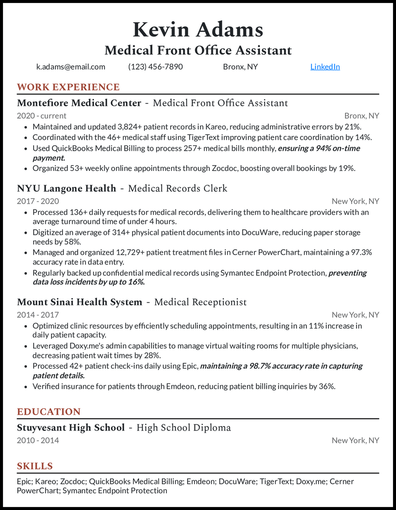 7 Office Assistant Resume Examples [& Templates]