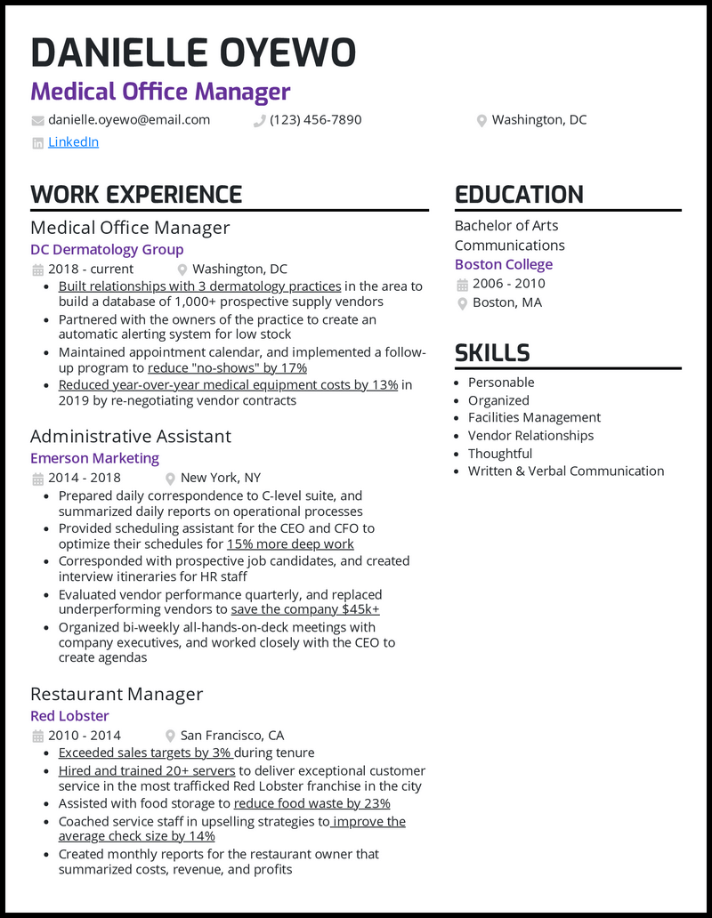 medical-office-manager-resume-samples