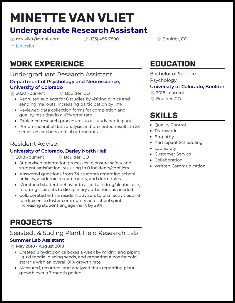 3 Undergraduate Research Resume - Modern Undergraduate Research Royal Blue Resume Example 