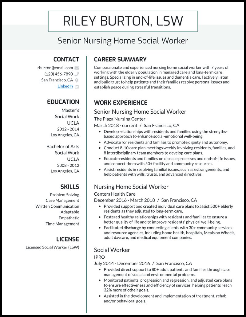 7 Social Worker Resume Examples That Worked In 2022