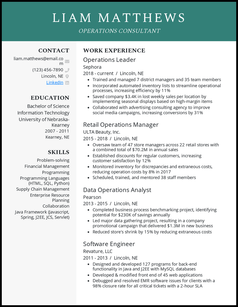 9 Consulting Resume Examples That Worked in 2024