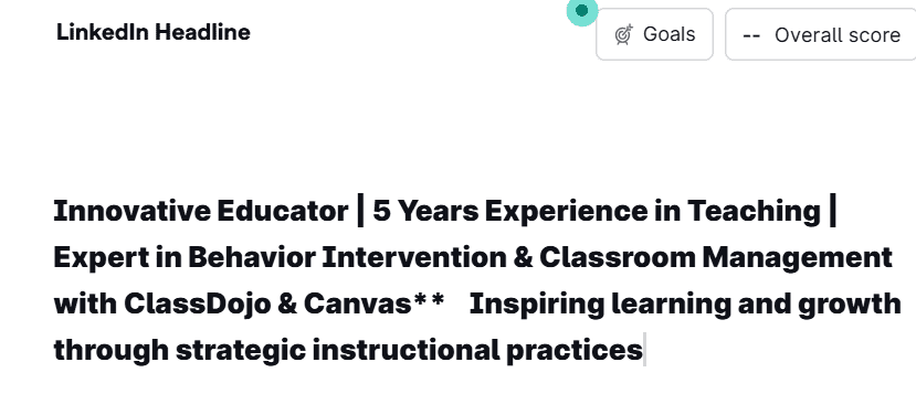 Refine your LinkedIn headline to mirror your brand and professionalism