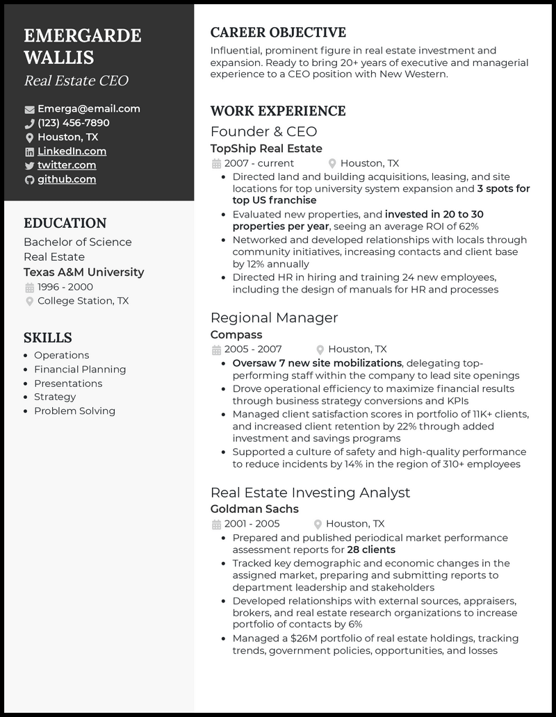 cover letter example for resume