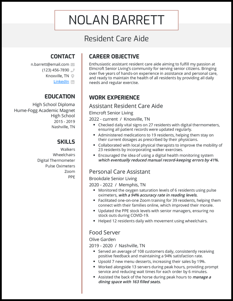 7 Resident Assistant (RA) Resume Examples Made for 2025