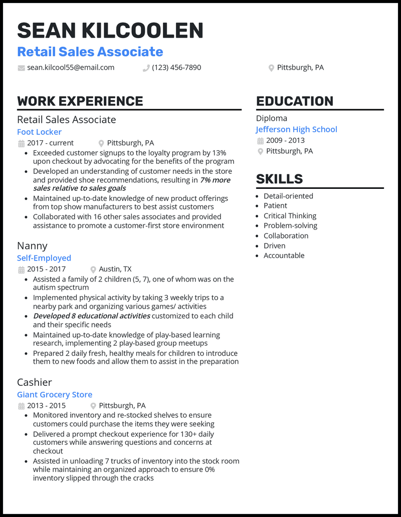 3 Retail Associate Resume Samples That Got Jobs in 2024