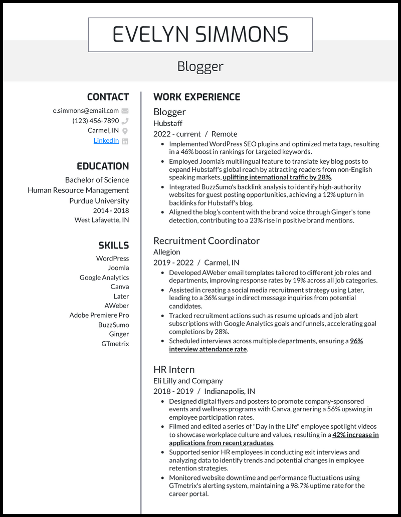5 Returning to Workforce Resume - Returning To Workforce 5 Gray Resume Example