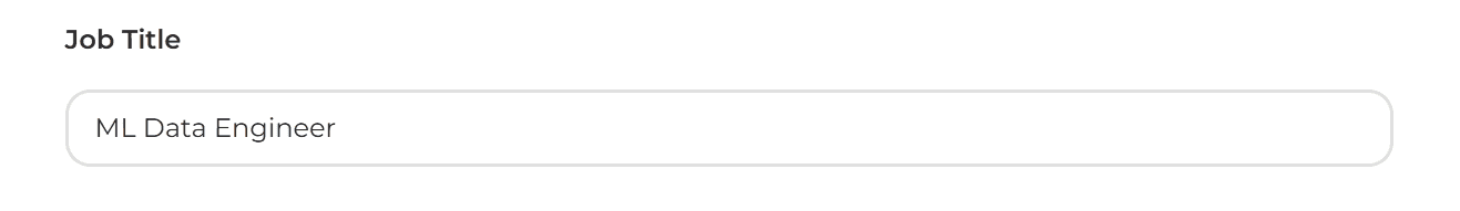 Specify the role/position you’re targeting