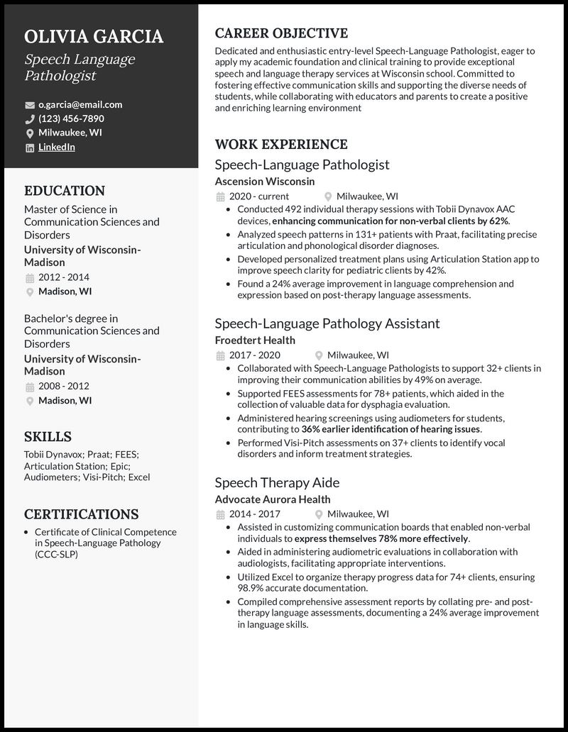 communication skills resume