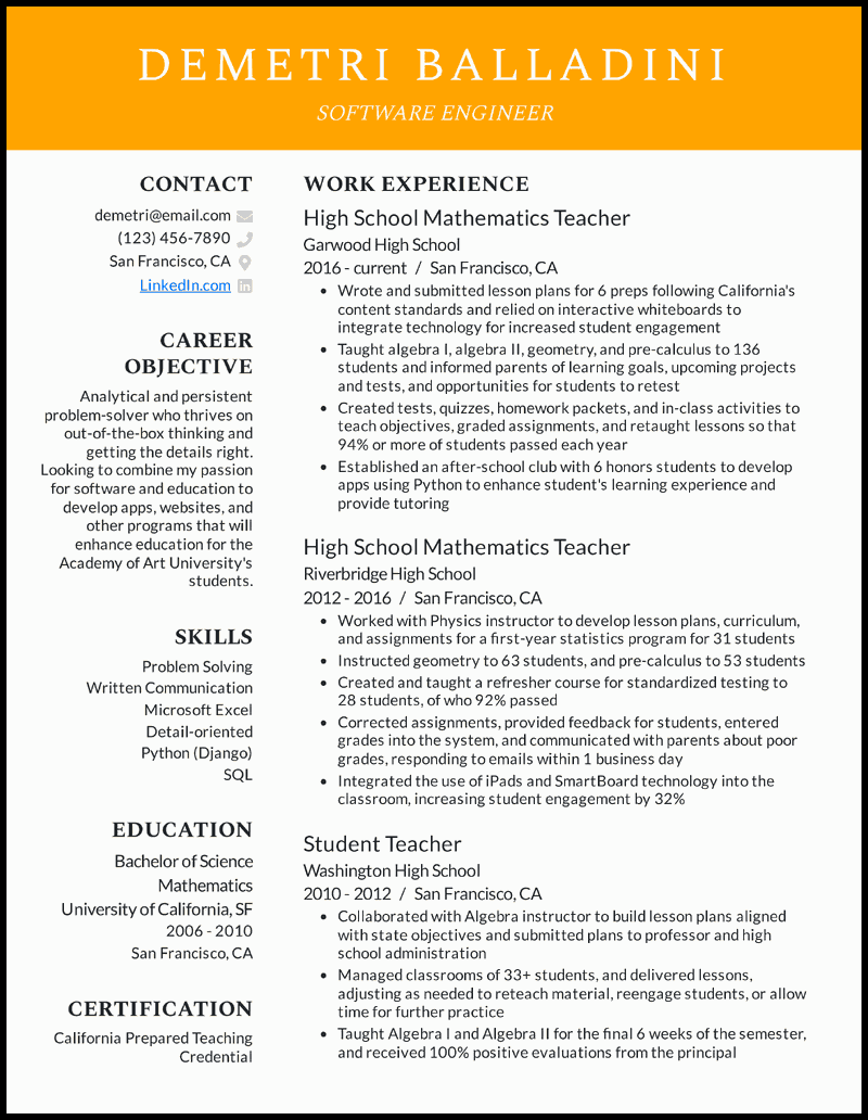 functional-resume-examples-for-career-change