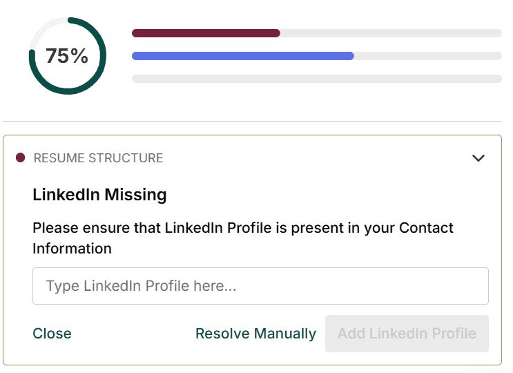 Teal's AI resume score helps users customize their job applications 