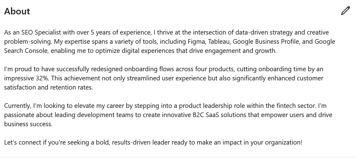 Update your LinkedIn summary and boost your visibility to potential employers/opportunities